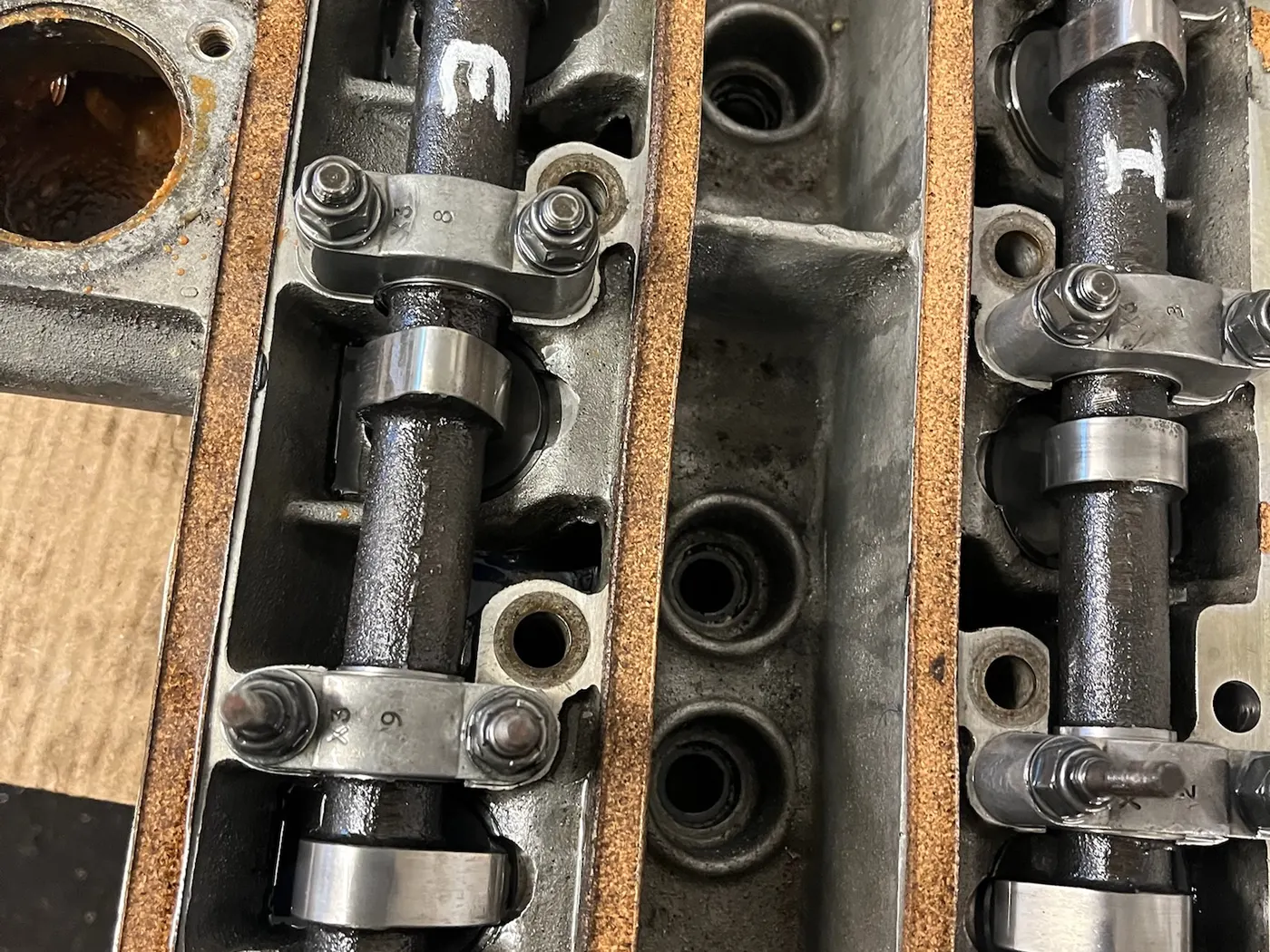 Camshaft and cylinder head detail work at Goblin Automotive