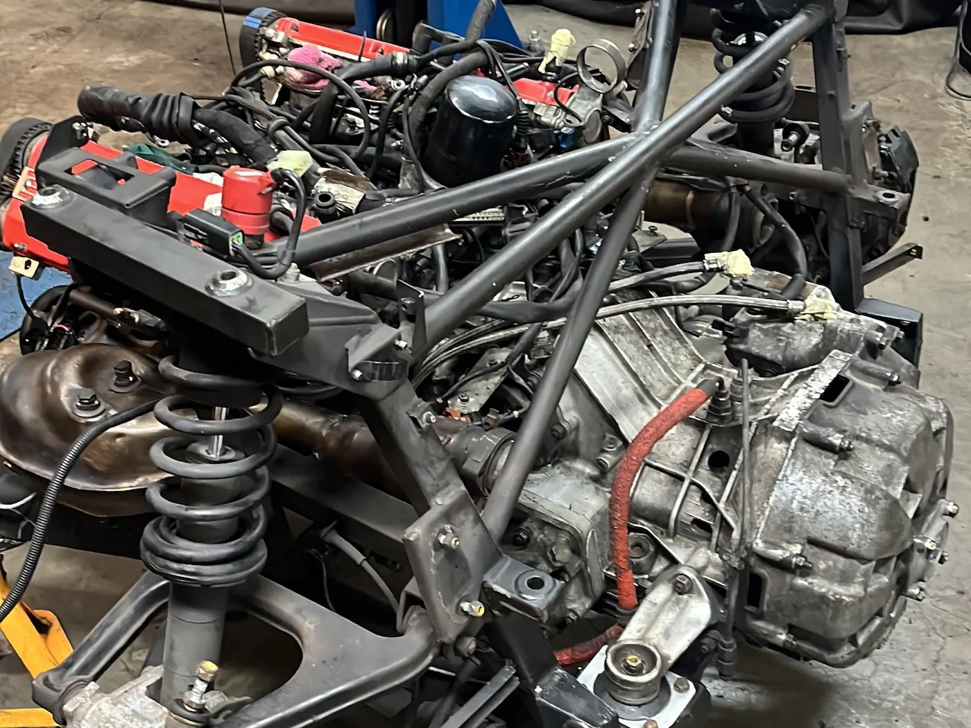 Engine and turbo rebuild during classic car restoration at Goblin Automotive